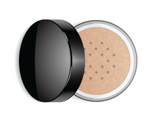 Plastic loose powder box 20 ml